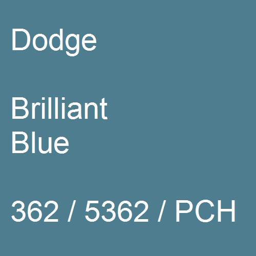 Dodge, Brilliant Blue, 362 / 5362 / PCH.